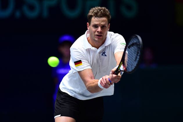 Tennis Davis Cup 2026: Deutschland - Peru am 06.02.2026 im Castello in Düsseldorf Yannick Hanfmann ( GER ) Nordrhein-Westfalen Deutschland