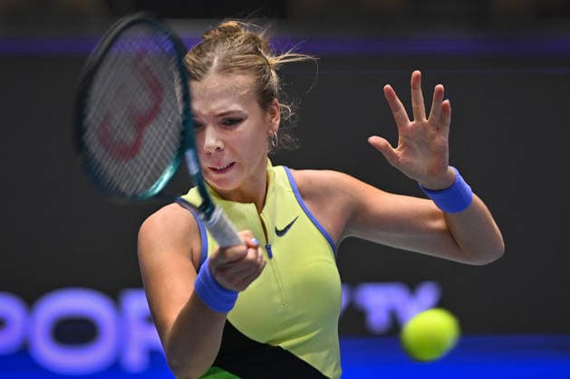 Katie Boulter (UK) in action during the match against Katie Volynets (USA) within the WTA, Tennis Damen women s tennis tournament Ostrava Open in Ostrava, Czech Republic, February 6, 2026. (CTKxPhoto JaroslavxOzana) CTKPhotoP2026020608400  CTKPhotoP2026020608400
