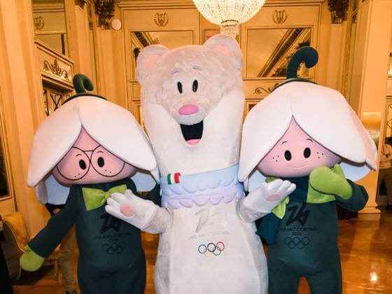 Winter Olympics - Welcome Cocktail for Guests Mascot during the welcome cocktail for guests before the Opening Ceremony of Milan Cortina 2026 Olympic Games, Olympische Spiele, Olympia, OS at Teatro alla Scala, in Milan, Italy on February 6, 2026. Photo by Alberto Terenghi IPA ABACAPRESS.COM Milan Italy  Copyright: xTerenghixAlberto IPA ABACAx