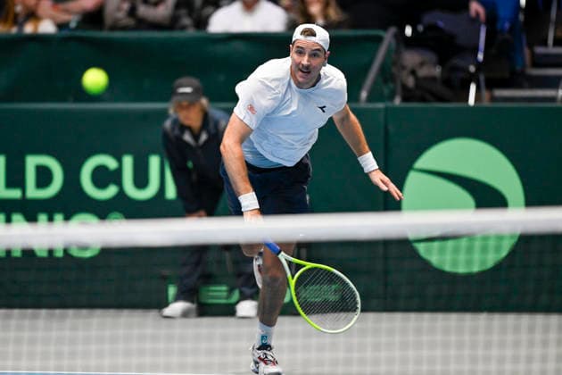 Jan-Lennard Struff (GER) 06.02.2026 Tennis Davis Cup Qualifiers 2026 Deutschland vs Peru , Castello, Duesseldorf,