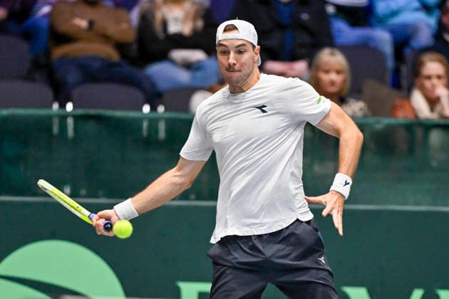 Jan-Lennard Struff (GER) 06.02.2026 Tennis Davis Cup Qualifiers 2026 Deutschland vs Peru , Castello, Duesseldorf,