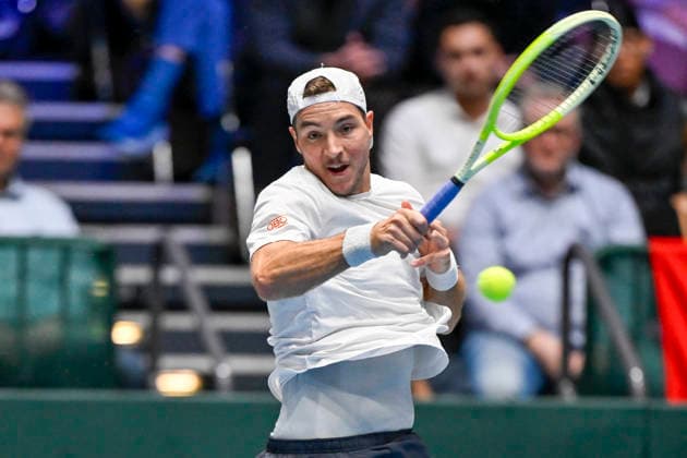 Jan-Lennard Struff (GER) 06.02.2026 Tennis Davis Cup Qualifiers 2026 Deutschland vs Peru , Castello, Duesseldorf,