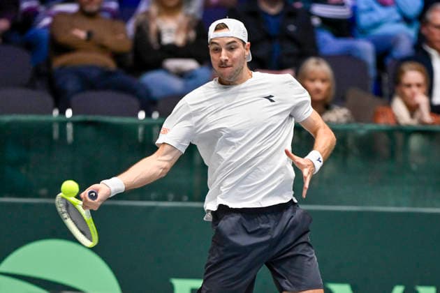 Jan-Lennard Struff (GER) 06.02.2026 Tennis Davis Cup Qualifiers 2026 Deutschland vs Peru , Castello, Duesseldorf,