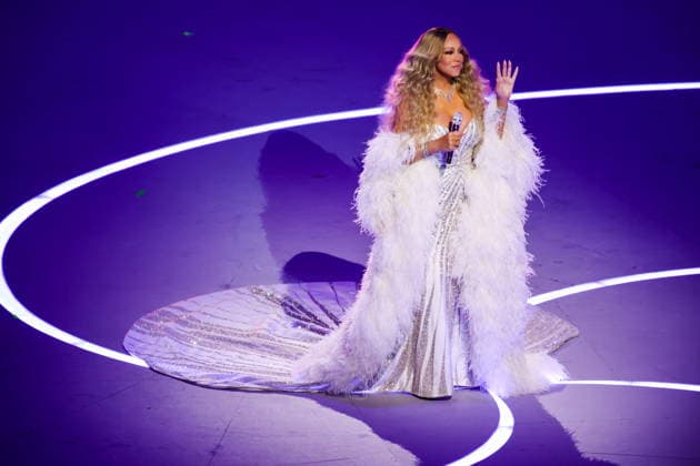 ITALY, MILAN - FEBRUARY 6, 2026: Singer Mariah Carey performs during a ceremony to open the 2026 Winter Olympic Games, Olympische Spiele, Olympia, OS at San Siro Stadium. Peter Kovalev TASS  88296993