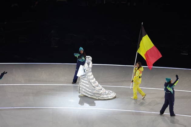 Winter Olympics - Opening Ceremony - Milan Team Belgium at the Opening ceremony of the Milano Cortina 2026 Winter Olympic Games, Olympische Spiele, Olympia, OS at San Siro stadium (Milano Olympic Stadium), in Milan on February 6, 2026. Photo by Alexis Jumeau ABACAPRESS.COM Milan Italy  Copyright: xJumeauxAlexis ABACAx