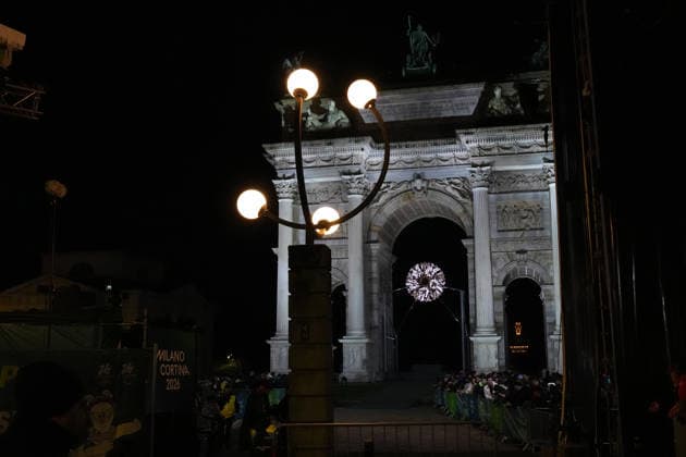 Arco della Pace the opening ceremony of the 2026 Winter Olympics, in Cortina d Ampezzo, Italy, Friday, Feb. 6, 2026. (Photo Gian Mattia D Alberto LaPresse)  Copyright: xGianxMattiaxD Alberto LaPressex