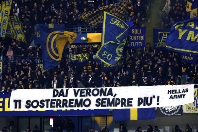 Ar Verona 06 02 2026 - campionato di calcio serie A Hellas Verona-Pisa foto Andrea Rigano™ Image nella foto: tifosi Verona 