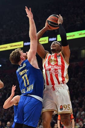 CRVENA ZVEZDA vs MACCABI CHIMA MONEKE, basketball player of Crvena Zvezda, during the Euroleague match against Maccabi, at Belgrade Arena. Belgrade, 06.02.2026. photo: MN PRESS BASKETBALL, EUROLEAGUE, CRVENA ZVEZDA, MACCABI Belgrade Belgrade Arena Serbia Copyright: xMarkoxMetlasx xMNxPressx