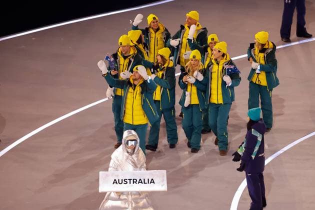 Team of Australia Opening Ceremony, Opening Ceremony - Milano Cortina 2026 Winter Olympics: Day 0, Opening Ceremony - Milano Cortina 2026 Winter Olympics: Day 0, San Siro Stadium, February 6, 2026, Milan, Italy.