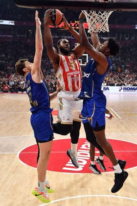 CRVENA ZVEZDA vs MACCABI SAMMY OJELEYE, basketball player of Crvena Zvezda, during the Euroleague match against Maccabi, at Belgrade Arena. Belgrade, 06.02.2026. photo: MN PRESS BASKETBALL, EUROLEAGUE, CRVENA ZVEZDA, MACCABI Belgrade Belgrade Arena Serbia Copyright: xMarkoxMetlasx xMNxPressx