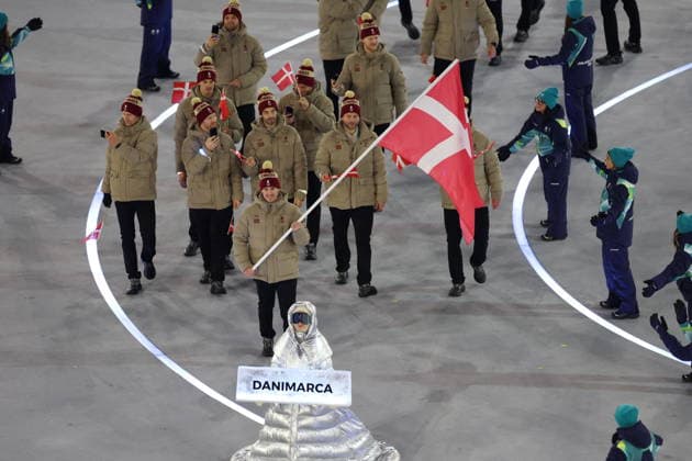 Winter Olympics - Opening Ceremony - Milan Team Denmark at the Opening ceremony of the Milano Cortina 2026 Winter Olympic Games, Olympische Spiele, Olympia, OS at San Siro stadium (Milano Olympic Stadium), in Milan on February 6, 2026. Photo by Alexis Jumeau ABACAPRESS.COM Milan Italy  Copyright: xJumeauxAlexis ABACAx