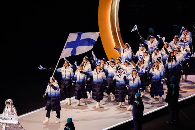 Team of Finland Opening Ceremony, Opening Ceremony - Milano Cortina 2026 Winter Olympics: Day 0, Opening Ceremony - Milano Cortina 2026 Winter Olympics: Day 0, San Siro Stadium, February 6, 2026, Milan, Italy.