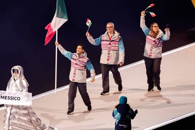 Team of Mexico Opening Ceremony, Opening Ceremony - Milano Cortina 2026 Winter Olympics: Day 0, Opening Ceremony - Milano Cortina 2026 Winter Olympics: Day 0, San Siro Stadium, February 6, 2026, Milan, Italy.