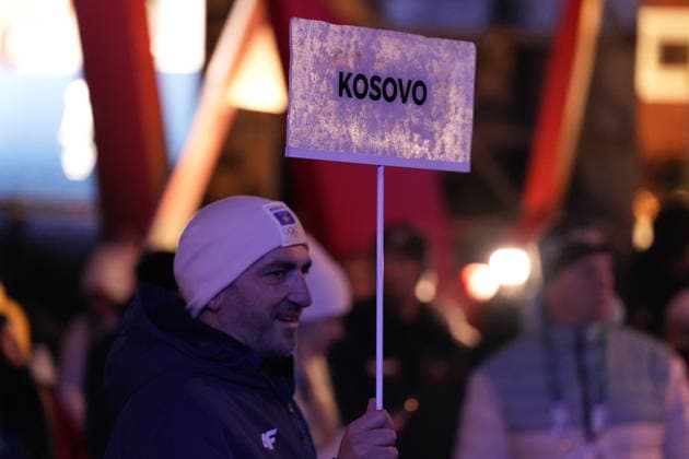 the opening ceremony of the 2026 Winter Olympics, in Cortina d Ampezzo, Italy, Friday, Feb. 6, 2026. (Photo Davide Spada LaPresse)  Copyright: xDavidexSpadax LaPressex