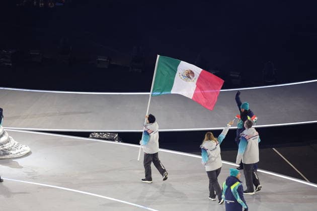 Winter Olympics - Opening Ceremony - Milan Team Mexico at the Opening ceremony of the Milano Cortina 2026 Winter Olympic Games, Olympische Spiele, Olympia, OS at San Siro stadium (Milano Olympic Stadium), in Milan on February 6, 2026. Photo by Alexis Jumeau ABACAPRESS.COM Milan Italy  Copyright: xJumeauxAlexis ABACAx