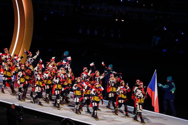 ITALY, MILAN - FEBRUARY 6, 2026: Members of the Olympic team of the Czech Republic emerge during a ceremony to open the 2026 Winter Olympic Games, Olympische Spiele, Olympia, OS at San Siro Stadium Opening Ceremony For 2026 Winter Olympic Games  - ZUMAt113 20260206_zaa_t113_539 Copyright: xPeterxKovalevx