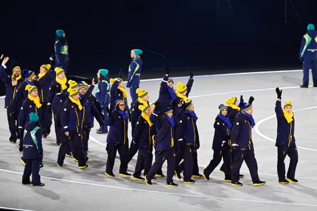 MILAN, ITALY 20260206 Sweden s squad marches in during the Olympic opening ceremony at San Siro in Milan during the Milan Cortina Olympics. *** The image is included in the SPORTS PACKAGE. For others PAID IMAGE ** MILANO ITALY x10070x *** MILAN, ITALY 20260206 Sweden s squad marches in during the Olympic opening ceremony at San Siro in Milan during the Milan Cortina Olympics The image is included in the SPORTS PACKAGE For others PAID IMAGE MILANO ITALY x10070x  Copyright: xJessicaxGow TTx OLYMPICS 2026 OPENING MILAN