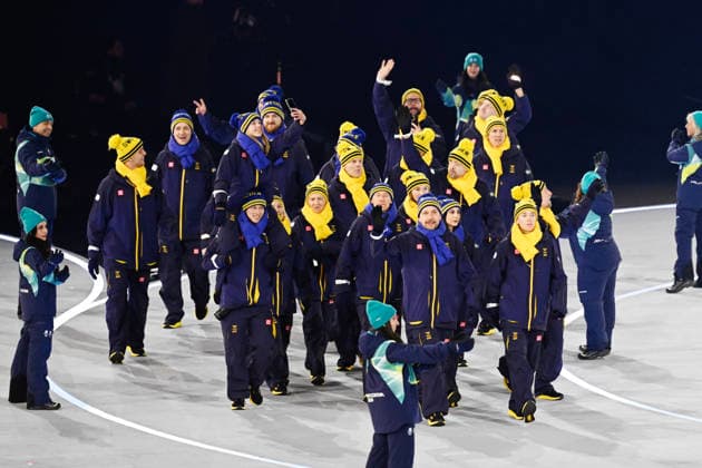 MILAN, ITALY 20260206 Sweden s squad marches in during the Olympic opening ceremony at San Siro in Milan during the Milan Cortina Olympics. *** The image is included in the SPORTS PACKAGE. For others PAID IMAGE ** MILANO ITALY x10070x *** MILAN, ITALY 20260206 Sweden s squad marches in during the Olympic opening ceremony at San Siro in Milan during the Milan Cortina Olympics The image is included in the SPORTS PACKAGE For others PAID IMAGE MILANO ITALY x10070x  Copyright: xJessicaxGow TTx OLYMPICS 2026 OPENING MILAN