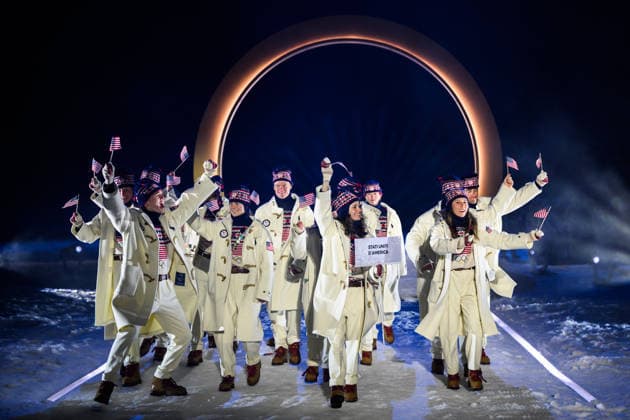 260206 Athletes of USA during the Opening Ceremony of the 2026 Winter Olympics on February 6, 2026 in Predazzo. Photo: Maxim Thore BILDBYRAN kod MT MT0960 bbeng Olympic Games, Olympische Spiele, Olympia, OS olympics winter olympics os ol olympiska spel vinter-os olympiske leker milano cortina 2026 milan cortina 2026 milano cortina 2026 olympic games milano cortina 2026 winter olympic games milano cortina-os milano cortina-ol vinter-ol opening ceremony invigning invigningsceremoni *** 260206 Athletes of USA during the Opening Ceremony of the 2026 Winter Olympics on February 6, 2026 in Predazzo Photo Maxim Thore BILDBYRAN code MT MT0960 bbeng olympic games olympics winter olympics os ol olympiska spel vinter os olympiske leker milano cortina 2026 milan cortina 2026 milano cortina 2026 olympic games milano cortina 2026 winter olympic games milano cortina os milano cortina ol vinter ol opening ceremony invigning invigningsceremoni  Copyright: MAXIMxTHORE BB260206MT130