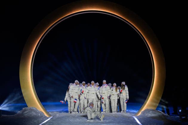260206 Athletes of France during the Opening Ceremony of the 2026 Winter Olympics on February 6, 2026 in Predazzo. Photo: Maxim Thore BILDBYRAN kod MT MT0960 bbeng Olympic Games, Olympische Spiele, Olympia, OS olympics winter olympics os ol olympiska spel vinter-os olympiske leker milano cortina 2026 milan cortina 2026 milano cortina 2026 olympic games milano cortina 2026 winter olympic games milano cortina-os milano cortina-ol vinter-ol opening ceremony invigning invigningsceremoni *** 260206 Athletes of France during the Opening Ceremony of the 2026 Winter Olympics on February 6, 2026 in Predazzo Photo Maxim Thore BILDBYRAN code MT MT0960 bbeng olympic games olympics winter olympics os ol olympiska spel vinter os olympiske leker milano cortina 2026 milan cortina 2026 milano cortina 2026 olympic games milano cortina 2026 winter olympic games milano cortina os milano cortina ol vinter ol opening ceremony invigning invigningsceremoni  Copyright: MAXIMxTHORE BB260206MT132