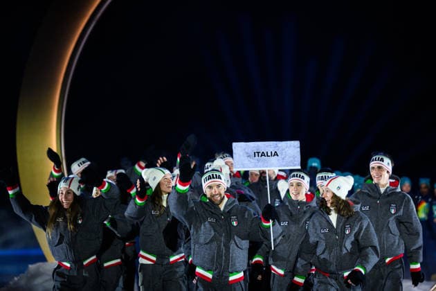 260206 Athletes of Italy during the Opening Ceremony of the 2026 Winter Olympics on February 6, 2026 in Predazzo. Photo: Maxim Thore BILDBYRAN kod MT MT0960 bbeng Olympic Games, Olympische Spiele, Olympia, OS olympics winter olympics os ol olympiska spel vinter-os olympiske leker milano cortina 2026 milan cortina 2026 milano cortina 2026 olympic games milano cortina 2026 winter olympic games milano cortina-os milano cortina-ol vinter-ol opening ceremony invigning invigningsceremoni *** 260206 Athletes of Italy during the Opening Ceremony of the 2026 Winter Olympics on February 6, 2026 in Predazzo Photo Maxim Thore BILDBYRAN code MT MT0960 bbeng olympic games olympics winter olympics os ol olympiska spel vinter os olympiske leker milano cortina 2026 milan cortina 2026 milano cortina 2026 olympic games milano cortina 2026 winter olympic games milano cortina os milano cortina ol vinter ol opening ceremony invigning invigningsceremoni  Copyright: MAXIMxTHORE BB260206MT134