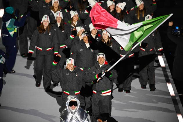 MILANO, ITALIEN 20260206 Italien tagar in under OS-invigningen pa San Siro i Milano under OS i Milano Cortina. *** Bilden ingar i SPORTPAKET. För övriga BETALBILD ** MILANO ITALIEN x10070x *** MILANO, ITALY 20260206 Italy takes in during the Olympic opening ceremony at San Siro in Milan during the Olympics in Milan Cortina The image is included in the SPORT PACKAGE For others PAY PICTURE MILANO ITALY x10070x  Copyright: xJessicaxGow TTx OS 2026 INVIGNING MILANO