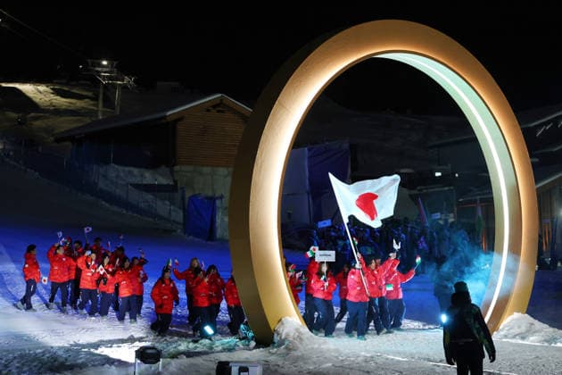 Japan Delegation (JPN), FEBRUARY 6, 2026 : Milano Cortina 2026 Olympic Winter games, Winterspiele,Spiele, Summer games Opening Ceremony at Livigno Snow Park in Livigno, Italy.  aflo_318732916
