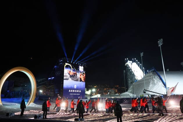 Japan Delegation (JPN), FEBRUARY 6, 2026 : Milano Cortina 2026 Olympic Winter games, Winterspiele,Spiele, Summer games Opening Ceremony at Livigno Snow Park in Livigno, Italy.  aflo_318732939