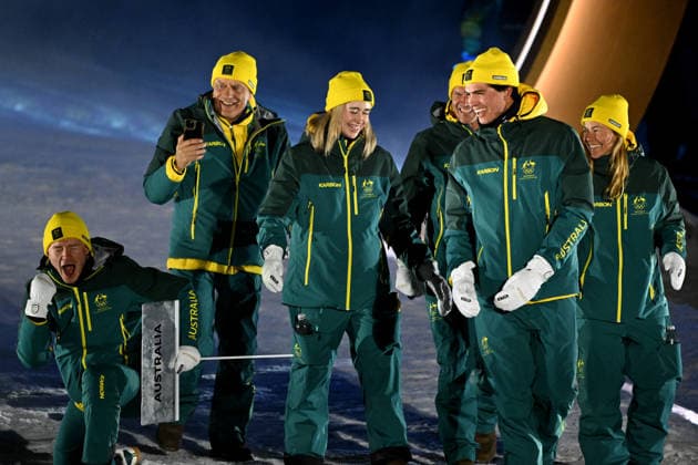 Predazzo, Italy, February 06th 2026. Opening Ceremony of the Olympic Winter games, Winterspiele,Spiele, Summer games 2026 in Predazzo, Italy. (Photo by Igor Kupljenik Sports Press Photo)  Copyright: xIgorxKupljenikx xSPPx Sportspressphoto_SPR89056