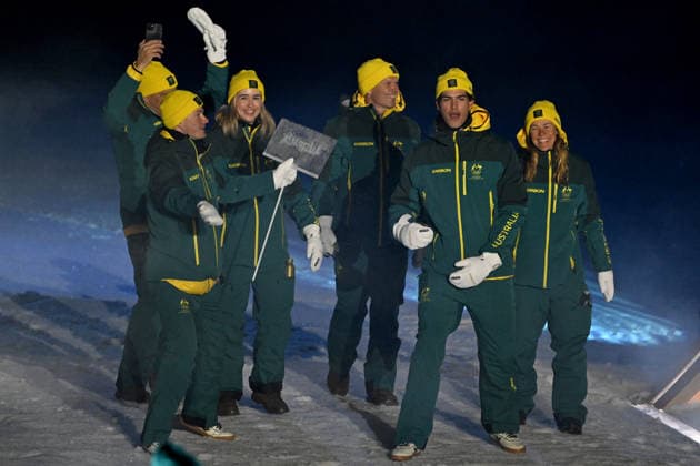 Predazzo, Italy, February 06th 2026. Opening Ceremony of the Olympic Winter games, Winterspiele,Spiele, Summer games 2026 in Predazzo, Italy. (Photo by Igor Kupljenik Sports Press Photo)  Copyright: xIgorxKupljenikx xSPPx Sportspressphoto_SPR89058