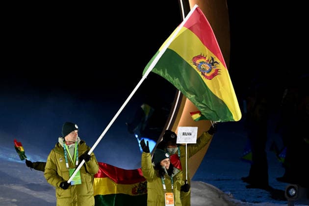 Predazzo, Italy, February 06th 2026. Opening Ceremony of the Olympic Winter games, Winterspiele,Spiele, Summer games 2026 in Predazzo, Italy. (Photo by Igor Kupljenik Sports Press Photo)  Copyright: xIgorxKupljenikx xSPPx Sportspressphoto_SPR89067