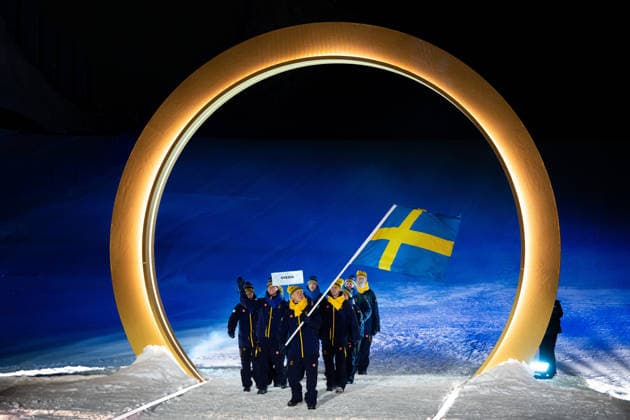 260206 Athletes and flag bearer Walter Wallberg of Sweden during the Opening Ceremony of the 2026 Winter Olympics on February 6, 2026 in Livigno. Photo: Vegard Grott BILDBYRAN kod VG VG0860 bbeng Olympic Games, Olympische Spiele, Olympia, OS olympics winter olympics os ol olympiska spel vinter-os olympiske leker milano cortina 2026 milan cortina 2026 milano cortina 2026 olympic games milano cortina 2026 winter olympic games milano cortina-os milano cortina-ol vinter-ol opening ceremony invigning invigningsceremoni apningsseremoni sverige sweden *** 260206 Athletes and flag bearer Walter Wallberg of Sweden during the Opening Ceremony of the 2026 Winter Olympics on February 6, 2026 in Livigno Photo Vegard Grott BILDBYRAN code VG VG0860 bbeng olympic games olympics winter olympics os ol olympiska spel vinter os olympiske leker milano cortina 2026 milan cortina 2026 milano cortina 2026 olympic games milano cortina 2026 winter olympic games milano cortina os milano cortina ol vinter ol opening ceremony invigning invigningsceremoni apningsseremoni sverige sweden  Copyright: VEGARDxGRoTT BB260206VG045