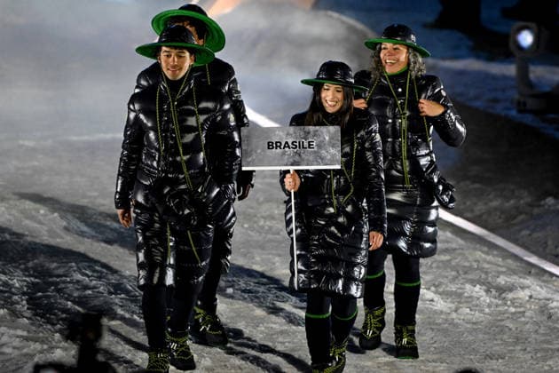 Predazzo, Italy, February 06th 2026. Opening Ceremony of the Olympic Winter games, Winterspiele,Spiele, Summer games 2026 in Predazzo, Italy. (Photo by Igor Kupljenik Sports Press Photo)  Copyright: xIgorxKupljenikx xSPPx Sportspressphoto_SPR89070