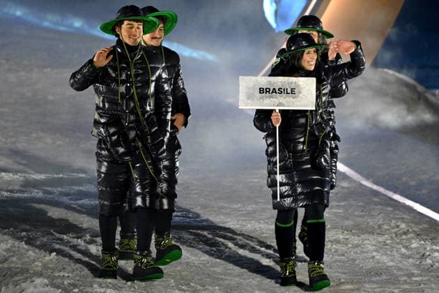 Predazzo, Italy, February 06th 2026. Opening Ceremony of the Olympic Winter games, Winterspiele,Spiele, Summer games 2026 in Predazzo, Italy. (Photo by Igor Kupljenik Sports Press Photo)  Copyright: xIgorxKupljenikx xSPPx Sportspressphoto_SPR89071