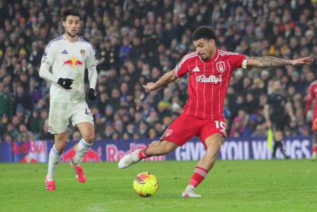 Leeds United v Nottingham Forest, Premier League Morgan Gibbs-White of Nottingham Forest during the Premier League match between Leeds United and Nottingham Forest at Elland Road, Leeds, UK on 6 February 2026. Leeds Elland Road West Yorkshire UK Editorial use only DataCo restrictions apply See www.football-dataco.com , Copyright: xAlunxRobertsx PSI-23686-0052