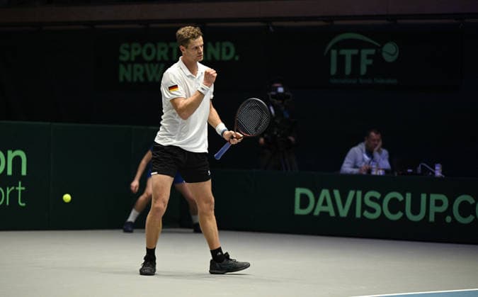 2026 Davis Cup Qualifiers , Düsseldorf Germany Germany vs. Peru Day1 Match1 Yannik Hanfmann (GER) vs. Gonzalo Bueno (PER) Yannik Hanfmann (GER)