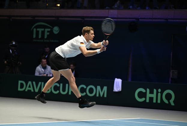 2026 Davis Cup Qualifiers , Düsseldorf Germany Germany vs. Peru Day1 Match1 Yannik Hanfmann (GER) vs. Gonzalo Bueno (PER) Yannik Hanfmann (GER)