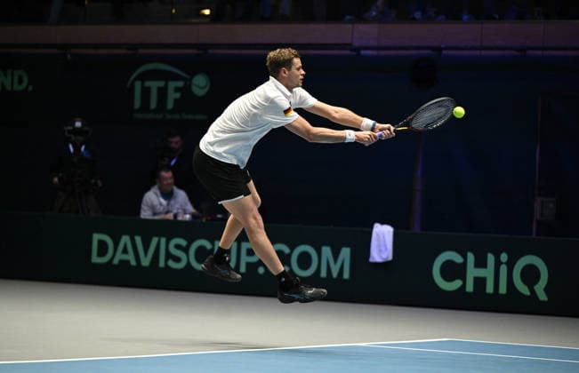 2026 Davis Cup Qualifiers , Düsseldorf Germany Germany vs. Peru Day1 Match1 Yannik Hanfmann (GER) vs. Gonzalo Bueno (PER) Yannik Hanfmann (GER)