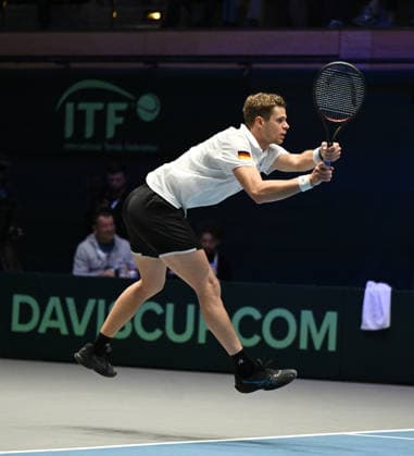 2026 Davis Cup Qualifiers , Düsseldorf Germany Germany vs. Peru Day1 Match1 Yannik Hanfmann (GER) vs. Gonzalo Bueno (PER) Yannik Hanfmann (GER)