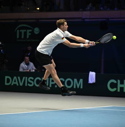 2026 Davis Cup Qualifiers , Düsseldorf Germany Germany vs. Peru Day1 Match1 Yannik Hanfmann (GER) vs. Gonzalo Bueno (PER) Yannik Hanfmann (GER)
