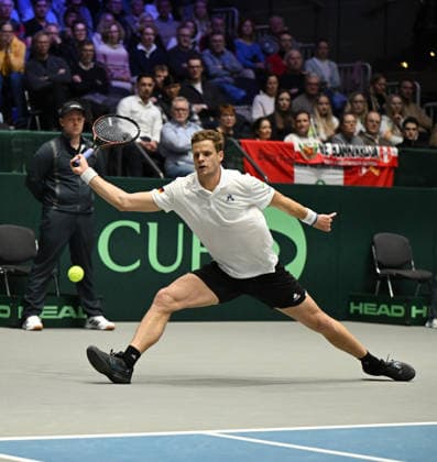 2026 Davis Cup Qualifiers , Düsseldorf Germany Germany vs. Peru Day1 Match1 Yannik Hanfmann (GER) vs. Gonzalo Bueno (PER) Yannik Hanfmann (GER)