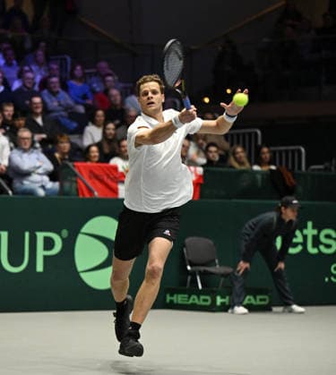 2026 Davis Cup Qualifiers , Düsseldorf Germany Germany vs. Peru Day1 Match1 Yannik Hanfmann (GER) vs. Gonzalo Bueno (PER) Yannik Hanfmann (GER)