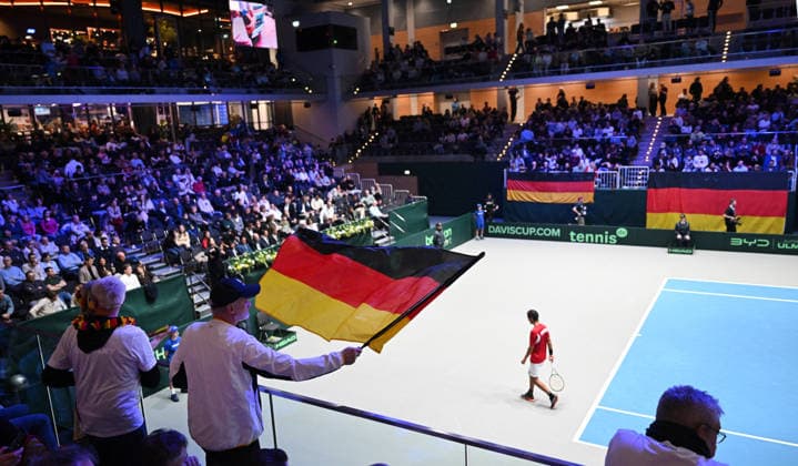 2026 Davis Cup Qualifiers , Düsseldorf Germany Germany vs. Peru Day1 Match2 2.Match Jan-Lennard Struff (GER) vs. Juan Pablo Varillas (PER) German Supporters