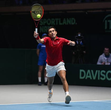 2026 Davis Cup Qualifiers , Düsseldorf Germany Germany vs. Peru Day1 Match1 Yannik Hanfmann (GER) vs. Gonzalo Bueno (PER)