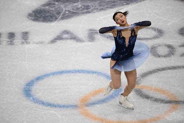 February 6, 2026, Bengaluru, Karnatakakj, India: Sakamoto Kaori (JPN) on action during the Figure skating, Eiskunstlauf - Team event - Women single skating - short program at Milano ice skating Arena during Olympic Winter games, Winterspiele,Spiele, Summer games in Milano, Italy Bengaluru India - ZUMAk197 20260206_zsp_k197_012 Copyright: xRanjithxKumarx