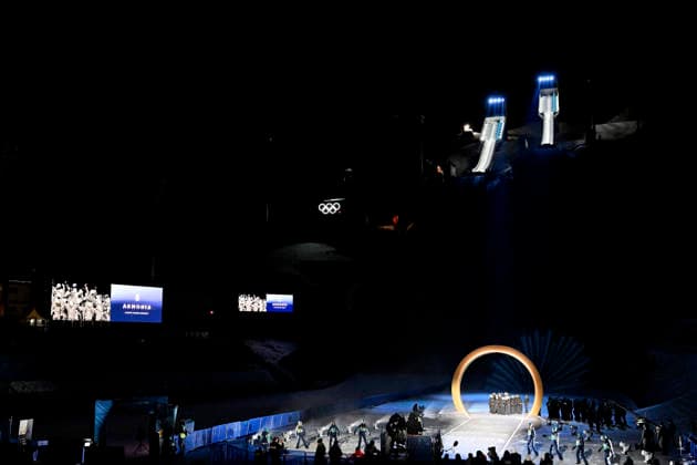 Olympische Eroeffnungsfeier 2026 in Predazzo Olympics - Olympische Winterspiele 2026 Mailand - Cortina 06 - 22 Februar 2026 in Italien am 06.02.2026 in Predazzo *** Olympic Opening Ceremony 2026 in Predazzo Olympics Olympic Winter Games 2026 Milan Cortina 06 22 February 2026 in Italy on 06 02 2026 in Predazzo Copyright: xx