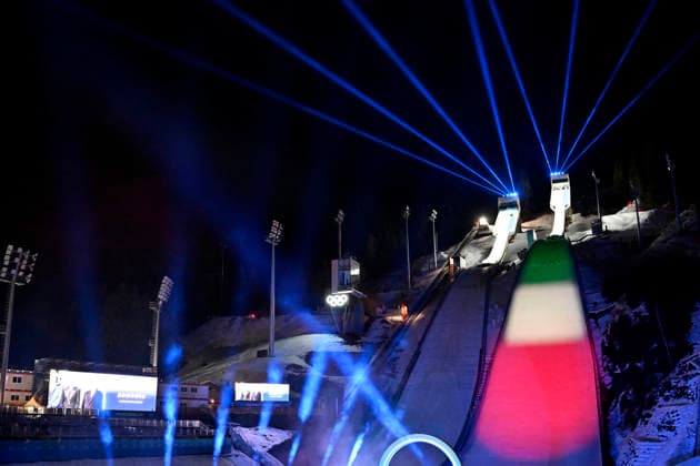 Olympische Eroeffnungsfeier 2026 in Predazzo Olympics - Olympische Winterspiele 2026 Mailand - Cortina 06 - 22 Februar 2026 in Italien am 06.02.2026 in Predazzo *** Olympic Opening Ceremony 2026 in Predazzo Olympics Olympic Winter Games 2026 Milan Cortina 06 22 February 2026 in Italy on 06 02 2026 in Predazzo Copyright: xx