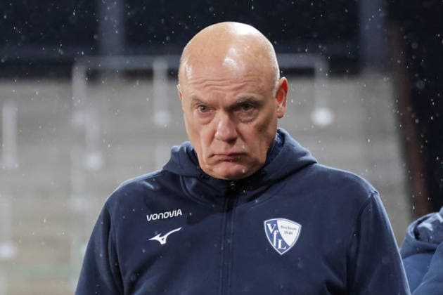06.02.2026, xgrfx, Fussball 2.Bundesliga, Preußen Münster - VfL Bochum v.l. Uwe Rösler (VfL Bochum) (DFL DFB REGULATIONS PROHIBIT ANY USE OF PHOTOGRAPHS as IMAGE SEQUENCES and or QUASI-VIDEO) Münster
