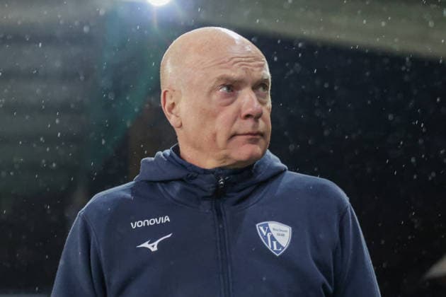 06.02.2026, xgrfx, Fussball 2.Bundesliga, Preußen Münster - VfL Bochum v.l. Uwe Rösler (VfL Bochum) (DFL DFB REGULATIONS PROHIBIT ANY USE OF PHOTOGRAPHS as IMAGE SEQUENCES and or QUASI-VIDEO) Münster