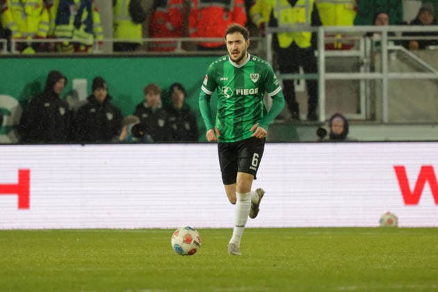 06.02.2026, xgrfx, Fussball 2.Bundesliga, Preußen Münster - VfL Bochum v.l. Marcel Benger (Preußen Münster) (DFL DFB REGULATIONS PROHIBIT ANY USE OF PHOTOGRAPHS as IMAGE SEQUENCES and or QUASI-VIDEO) Münster